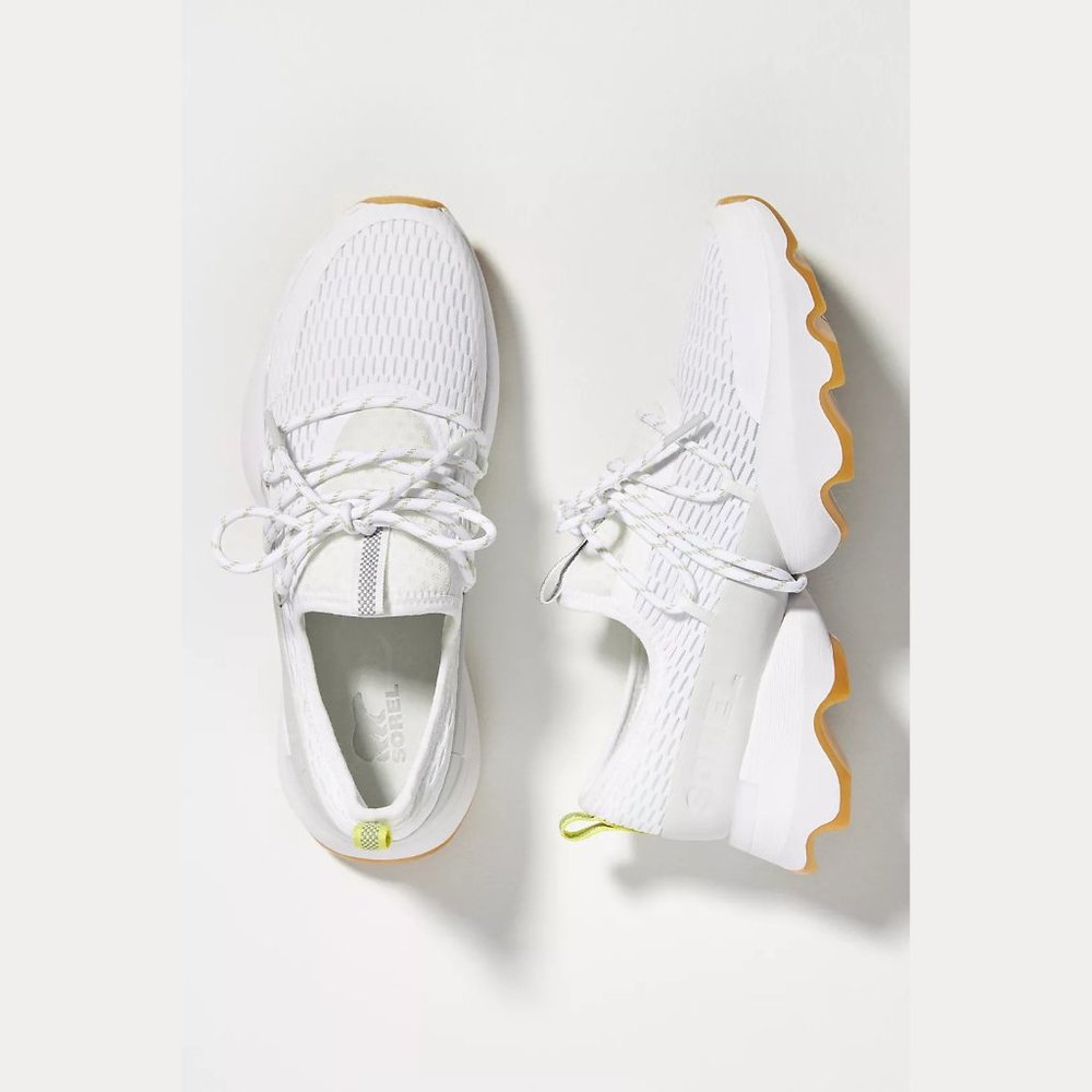 NEW Sorel Size 9 Women's Kinetic Impact Lace Sneakers *Rare, All-White Colorway*